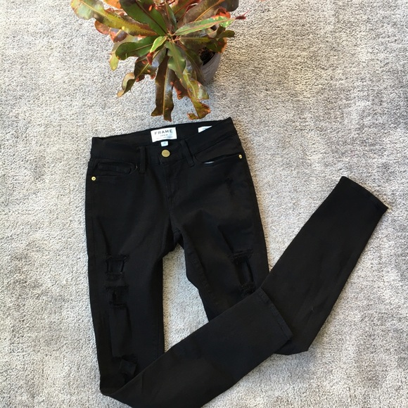 Frame Le Color rip skinny jeans - Picture 6 of 8